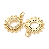 Brass Micro Pave Clear Cubic Zirconia Pendants CU-CBA2907-04B-G-2