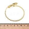 Eye Theme Brass Micro Pave Cubic Zirconia Cuff Bangles for Women BJEW-F526-01A-G-5