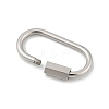 Non-Tarnish 304 Stainless Steel Screw Carabiner Lock Charms LS-STAS-H107-04D-P-2