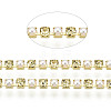 Brass Rhinestone Strass Chains CHC-N017-001A-A17-3