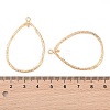Brass Open Back Bezel Pendants LS-KK-N256-01G-G-3