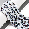 Printing Glass Beads for Necklaces Bracelets Making GLAA-B020-02A-09-2