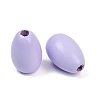 Spray Painted Wood European Beads WOOD-F017-10D-2