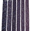 Electroplate Opaque Solid Color Glass Beads Strands EGLA-A044-P6mm-L11-2