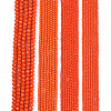 Opaque Solid Color Imitation Jade Glass Beads Strands LS-EGLA-A044-P1mm-D03-2