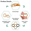 24Pcs 4 Colors Alloy Spring Gate Rings FIND-HS0001-26C-4