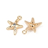 Brass Micro Pave Cubic Zirconia Charms KK-G535-05A-G-2