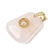 Natural Rose Quartz Pendants G-C282-03E-2