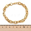 304 Stainless Steel Double Cable Link Chain Bracelets for Women Men BJEW-F488-36G-5