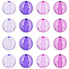 20Pcs 4 Colors Transparent Acrylic Beads MACR-TADJ0001-02A-2