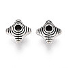 Tibetan Style Alloy Beads TIBE-N013-06AS-1