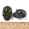 Halloween Natural Gemstone Skull Figurines DJEW-L021-01-4