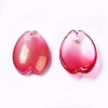 Two Tone Handmade Lampwork Pendants LAMP-WH0001-02A-2