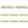 8Pcs Mother's Day Brass Micro Pave Cubic Zirconia Pendants KK-DC0004-95-1