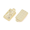 Alloy Crystal Rhinestone Pendants AL-CBA415D-24G-2