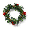 Christmas Theme Iron Napkin Rings AJEW-G062-01E-1