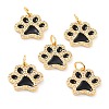 Real 18K Gold Plated Brass Micro Pave Cubic Zirconia Charms ZIRC-L100-085G-02-1