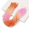Transparent Painted Glass Beads Strands X1-DGLA-A034-T4mm-A20-1