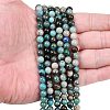 Natural Chrysocolla Beads Strands G-K405-B01-6mm-2