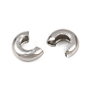 Tarnish Resistant 304 Stainless Steel Crimp Beads Covers STAS-L215-10P-2