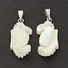 Natural Trochid Shell/Trochus Shell Pendants SSHEL-K027-08-2