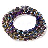 Electroplate Glass Beads Strands EGLA-Q128-06A-FR08-2