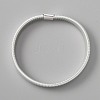 High Carbon Steel Stretch Arm Bracelets for Men BJEW-WH0020-10S-1