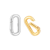 2Pcs 2 Colors 925 Sterling Silver Spring Gate Clasps STER-PH0004-02-6