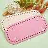 2Pcs 2 Colors PU Leather Knitting Crochet Bags Nail Bottom Shaper Pad DIY-SZ0001-84B-2