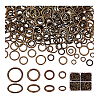 360Pcs 4 Styles Alloy Soldered Closed Jump Rings KK-PH0010-13AB-7