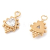 304 Stainless Steel Rhinestone Pendants STAS-Q340-06G-02-2