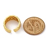 Rack Plating Brass Open Cuff Finger Rings for Women RJEW-M028-87G-5