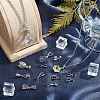 35Pcs 7 Styles Rack Plating Brass Ice Pick Pinch Bails KK-SC0005-60-4