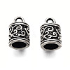 Tibetan Style Alloy Cord Ends FIND-T068-01AS-2