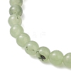 Natural Prehnite Beads Stretch Bracelets for Women BJEW-JB13197-3