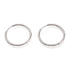 Tarnish Resistant 304 Stainless Steel Needle with 201 Stainless Steel Ring Huggie Hoop Earrings EJEW-L256-02B-P-1
