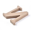 Letter Unfinished Wood Slices LS-DIY-WH0162-62N-2