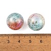 UV Plating Rainbow Iridescent Two Tone Acrylic Beads PACR-C009-04G-3