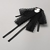 Bowknot Polyester Gauze Brooch AJEW-WH20006-14A-2