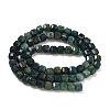 Natural Moss Agate Beads Strands G-F797-A21-01-3
