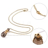 Natural Gemstone Perfume Bottle Pendant Necklaces NJEW-F251-11G-3