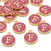 Golden Plated Alloy Enamel Charms X-ENAM-S118-08F-4
