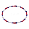 Polymer Clay Rhinestone Round Beaded Necklaces NJEW-SW00049-04-1