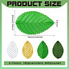 640Pcs 4 Colors Polyester Artificial Leaf DIY-BC0016-28-2