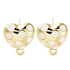 Golden Alloy Enamel Stud Earring Finding Accessories FIND-U006-08G-02-1