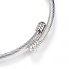 Tarnish Resistant 316 Surgical Stainless Steel Torque Bangles X-BJEW-D437-A37-P-3
