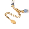 Brass Star Charm Bracelet & Necklace SJEW-JS01268-7