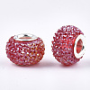 Resin Rhinestone European Beads RPDL-T002-04E-2