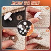 136 Sets 10 Styles Plastic Safety Eyes DIY-PH0017-94-4