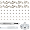 Alloy Boot Lace Hooks FIND-PH0027-20-1